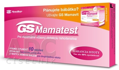 GS Mamatest tehotenský test 1x2 ks