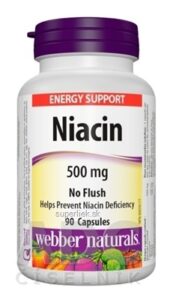 Webber Naturals Niacin 500 mg (nealergický) cps 1x90 ks