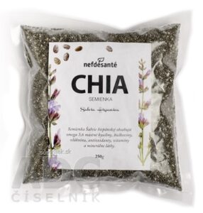 nefdesanté CHIA semienka semená Šalvie (Salvia Hispanica) 1x250 g
