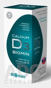 Biomin CALCIUM S VITAMÍNOM D3 cps 1x60 ks