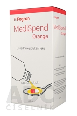MediSpend Orange - FAGRON tekutina na uľahčenie prehĺtania liekov, s pomarančovou príchuťou 1x250 ml