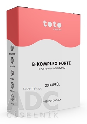 TOTO B-KOMPLEX FORTE cps s postupným uvoľňovaním 1x20 ks