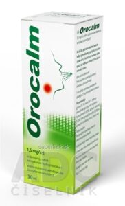 Orocalm 1,5 mg/ml orálna roztoková aerodisperzia aer ors 176 vstrekov (fľ.HDPE s dáv.pumpou) 1x30 ml