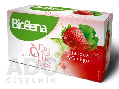 Biogena Fantastic Tea Jahoda & Ginkgo bylinný čaj (inov.2019) 20x2 g (40 g)