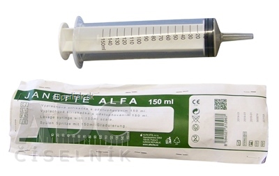 JANETTE ALFA sterilná výplachová striekačka s odstupňovaním 150 ml, 1x1 ks