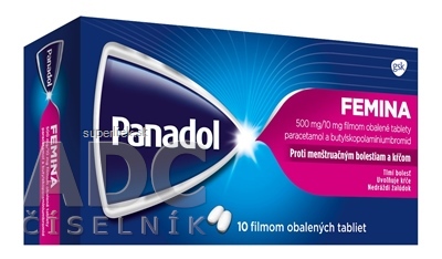 PANADOL FEMINA tbl flm 500 mg/10 mg (blis.PVC/Al/papier-bezpeč.) 1x10 ks