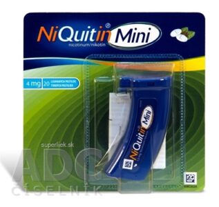 NiQuitin Mini 4 mg pas ord 1x20 ks