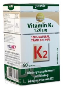 JutaVit Vitamín K2 prírodný 120 µg tbl 1x60 ks