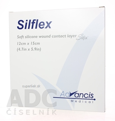 Silflex krytie na rany nepriľnavé 12x15 cm 1x10 ks