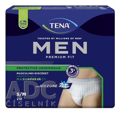 TENA Men Protective Underwear Maxi S/M pánske naťahovacie inkontinenčné nohavičky 1x10 ks