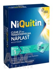 NiQuitin CLEAR 21 mg/24 h emp tdm 1x7 ks