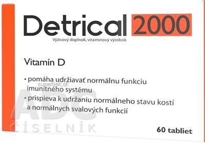 Detrical 2000 Vitamín D tbl 1x60 ks