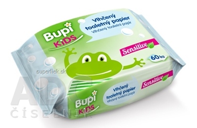 Bupi KIDS Vlhčený toaletný papier Sensitive 1x60 ks