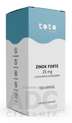 TOTO ZINOK FORTE 25 mg cps s postupným uvoľňovaním 1x100 ks