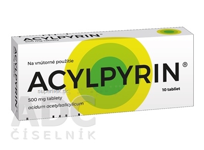ACYLPYRIN tbl 500 mg (blis. Al/PVC) 1x10 ks