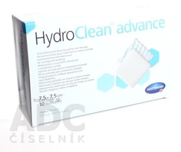 HydroClean advance vankúšik na rany štvorec (7,5x7,5 cm) 1x10 ks