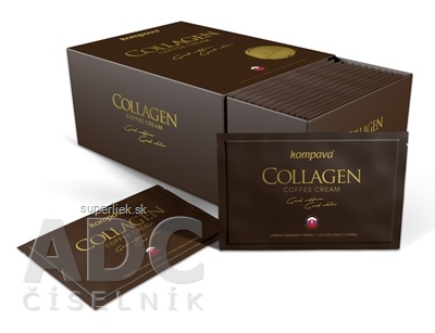 kompava COLLAGEN Coffee Cream vrecúška (prášok do kávy) 30x6 g