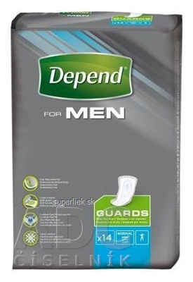 DEPEND FOR MEN inkontinenčné vložky pre mužov 1x14 ks
