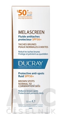 DUCRAY MELASCREEN Ochranný fluid SPF50+ proti pigmentovým škvrnám 1x50 ml