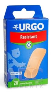 URGO Resistant odolná náplasť, 3 veľkosti, 1x20 ks
