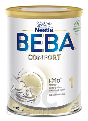 BEBA COMFORT 1 HM-O (inov.2021) počiatočná mliečna výživa (od narodenia) 1x800 g