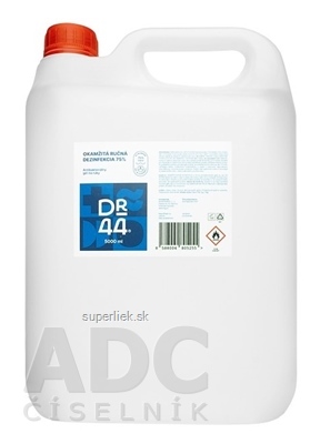 DR.44 OKAMŽITÁ RUČNÁ DEZINFEKCIA antibakteriálny gél (75% etanol) 1x5000 ml