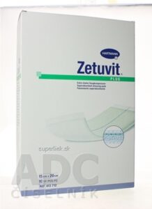 ZETUVIT Plus kompres nasiakavý sterilný (15x20 cm) 1x10 ks