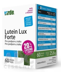VIRDE LUTEIN LUX Forte cps 1x60 ks