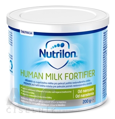 Nutrilon HUMAN MILK FORTIFIER prídavok do materského mlieka v prášku (od narodenia) 1x200 g