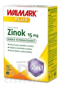 WALMARK Zinok 15 mg tbl (inov. obal 2018) 1x30 ks