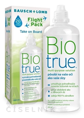 Biotrue multi-purpose solution flight pack roztok na kontaktné šošovky (zelený) 1x100 ml