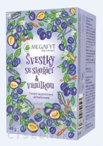 MEGAFYT SLIVKY so škoricou & vanilkou inov. obal 2017, ovocný čaj 20x2 g (40 g)