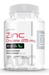Zerex Zinok chelát 25 mg tbl 1x60 ks