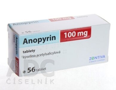Anopyrin 100 mg tbl (blis.) 1x56 ks