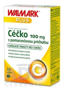WALMARK Céčko 100 mg tbl s pomarančovou príchuťou 1x30 ks