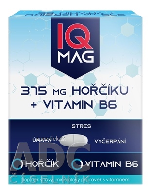 IQ MAG HORČÍK 375 mg + Vitamín B6 tbl 1x60 ks
