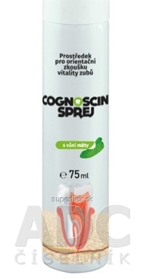 COGNOSCIN SPREJ s vôňou mäty na orientačnú skúšku vitality zubov 1x75 ml