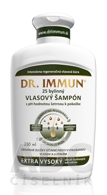 DR. IMMUN Vlasový šampón 25 bylinný, 1x250 ml