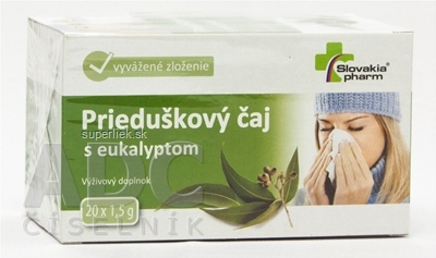 Slovakiapharm Prieduškový čaj s eukalyptom 20x1,5 g (30 g)