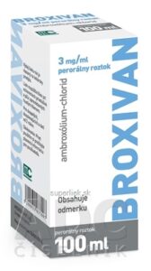 BROXIVAN 3 mg/ml perorálny roztok sol por (fľ.skl.hnedá+plast.odmer.) 1x100 ml