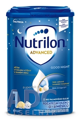 Nutrilon Advanced 1 Good Night počiatočná mliečna dojčenská výživa v prášku (0-6 mesiacov) 1x800 g