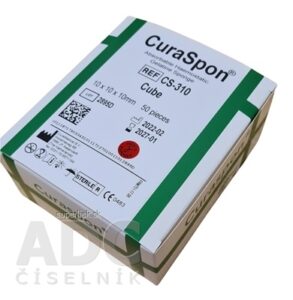 CuraSpon Cube CS-310 želatínové hemostatikum (10x10x10 mm) 1x50 ks