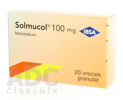 Solmucol 100 mg gra 1x20 vrecúšok