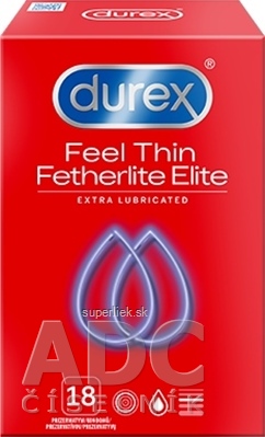 DUREX Feel Thin Extra Lubricated kondóm1x18 ks