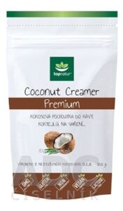 topnatur COCONUT CREAMER Premium kokosová pochúťka do kávy, prášok, 1x150 g