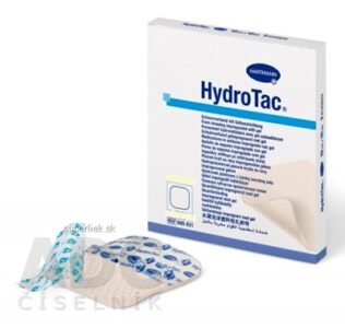 HydroTac - Krytie na rany penové hydropolymérové impregnované gélom (12,5x12,5 cm) 1x10 ks