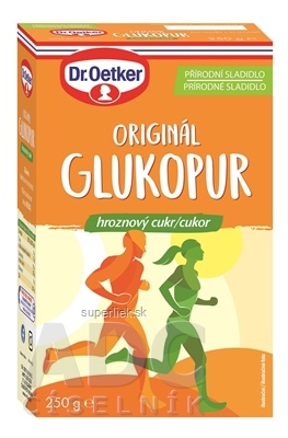 GLUKOPUR ORIGINÁL (hroznový cukor) - Dr.Oetker prášok, prírodné sladidlo 1x250 g
