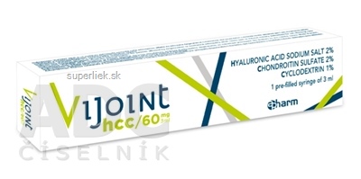 VIJOINT HCC 60 mg/3 ml roztok hyaluronátu sodného, chondroitín sulfátu a cyklodextrínu v predplnenej striekačke, 1x3 ml