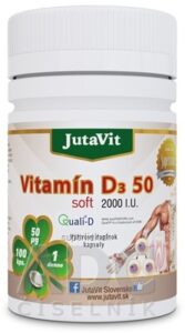 JutaVit Vitamín D3 50 µg soft cps 1x100 ks