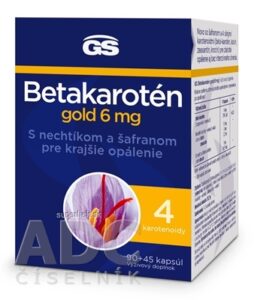 GS Betakarotén gold 6 mg cps s nechtíkom a šafranom 90+45 (135 ks)